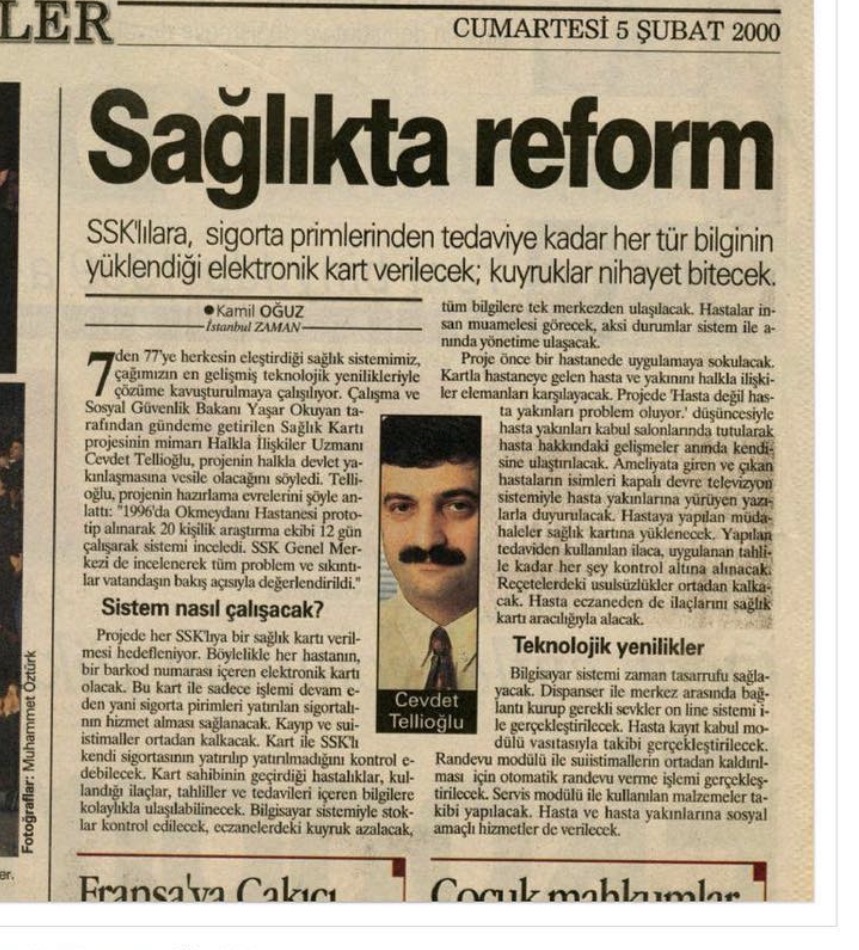 Sağlıkta Reform/Cevdet Tellioğlu